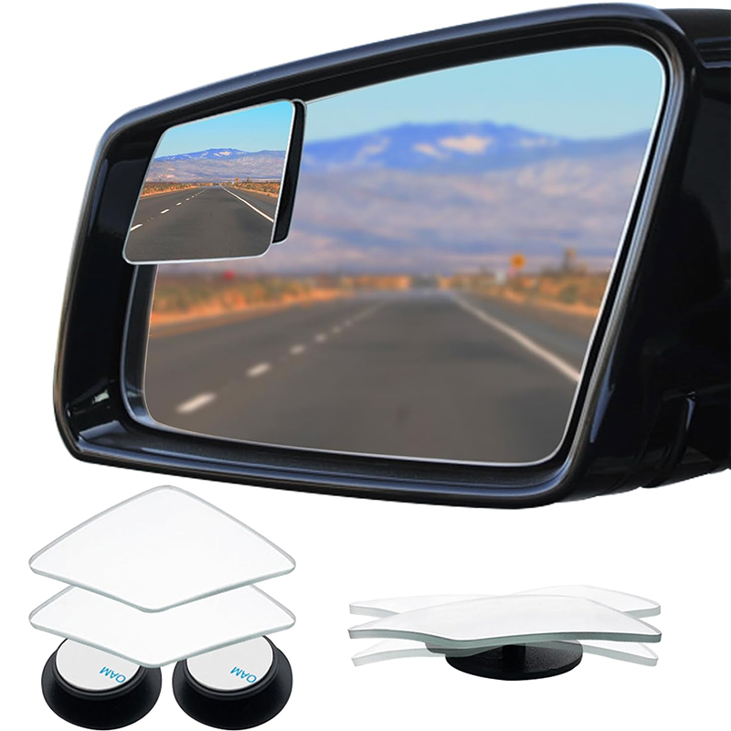 Car Blind Spot Mirror - Auto-Rahmenloser Diamant-Totwinkel-Rückspiegel, 360° ° Verstellbarer Konvexer