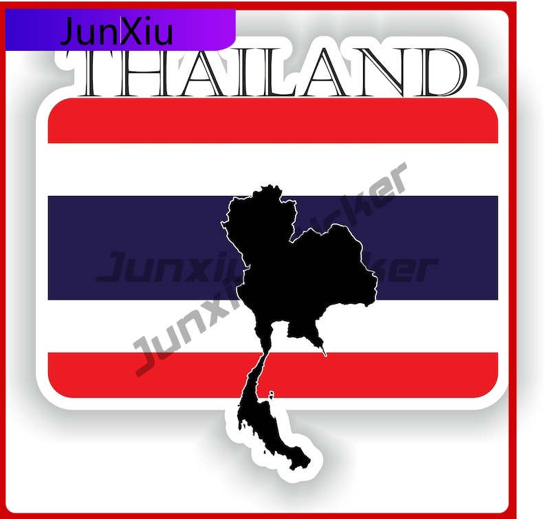 Car Accessories Thailand - Thailand-Muster Coole Stoßstangen-Antikratz-Aufkleber Dekoration UV-Emblem Auto