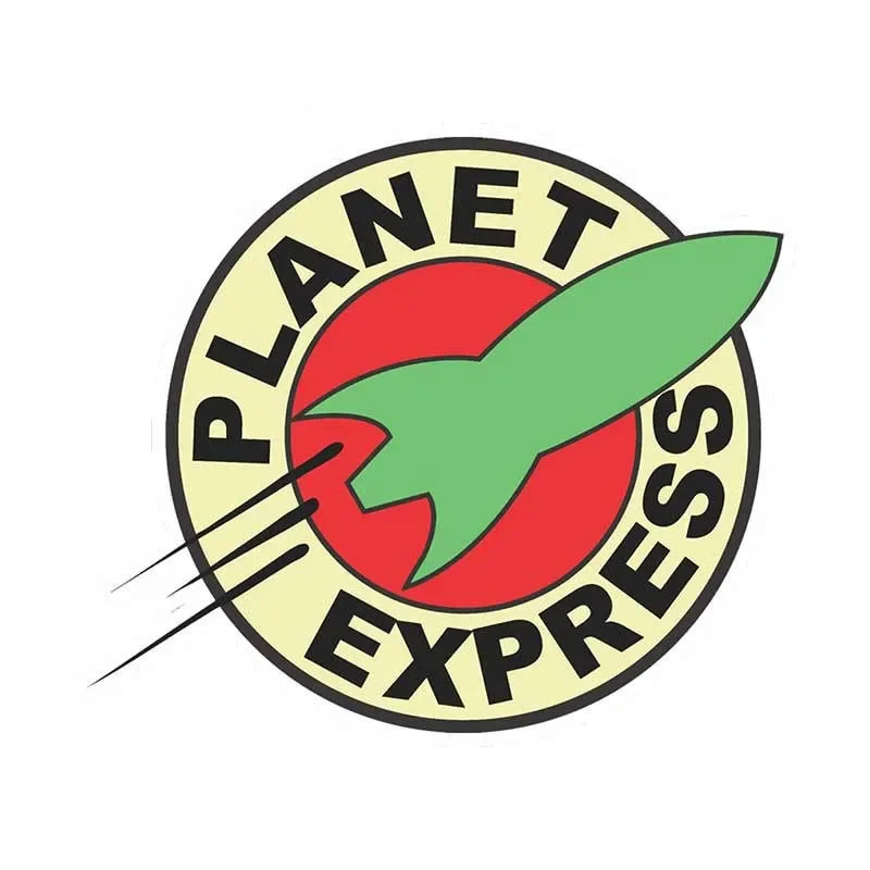 Car Accessories Jdm - Personality JDM Vinyl Futurama Planet Express
