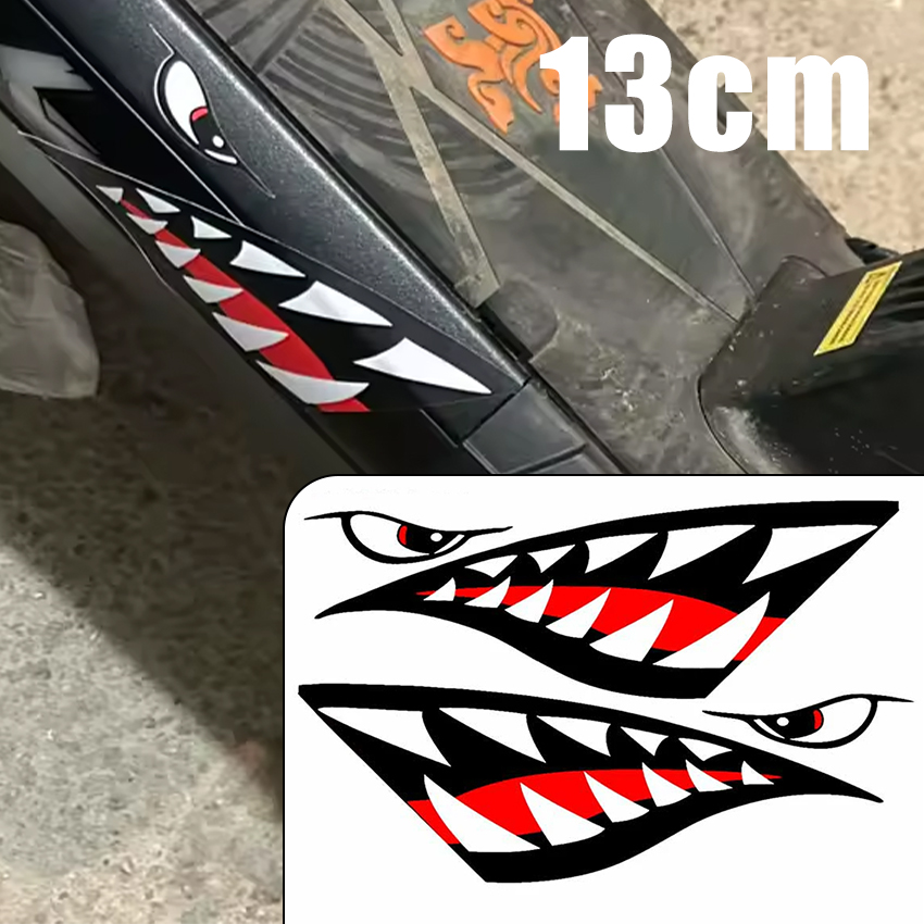 Car Accessories Jdm - JDM Haifischmaul-Zähne Autoaufkleber Cartoon Lustig Wasserdicht