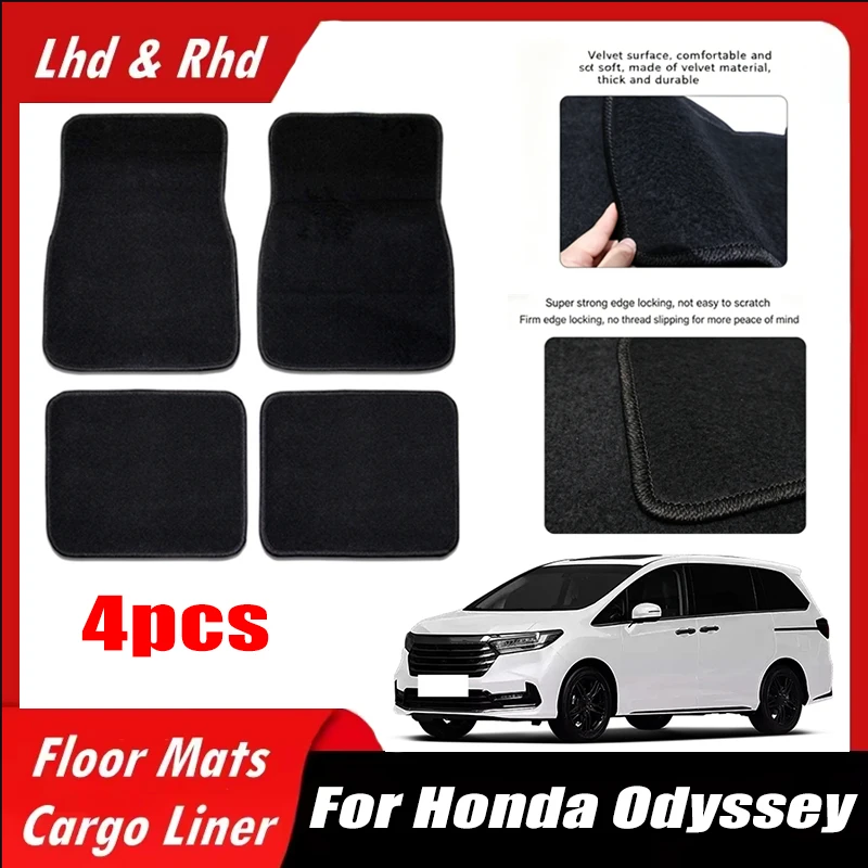 Car Accessories Honda - 4 Stück Auto-Fußmatten, wetterfest, leicht zu
