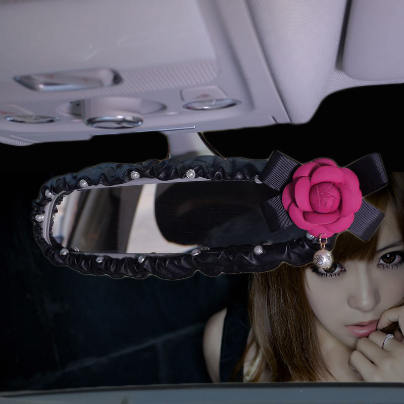 Car Blind Spot Mirror - Perle Kamelie Blume Auto Innen Rückspiegel