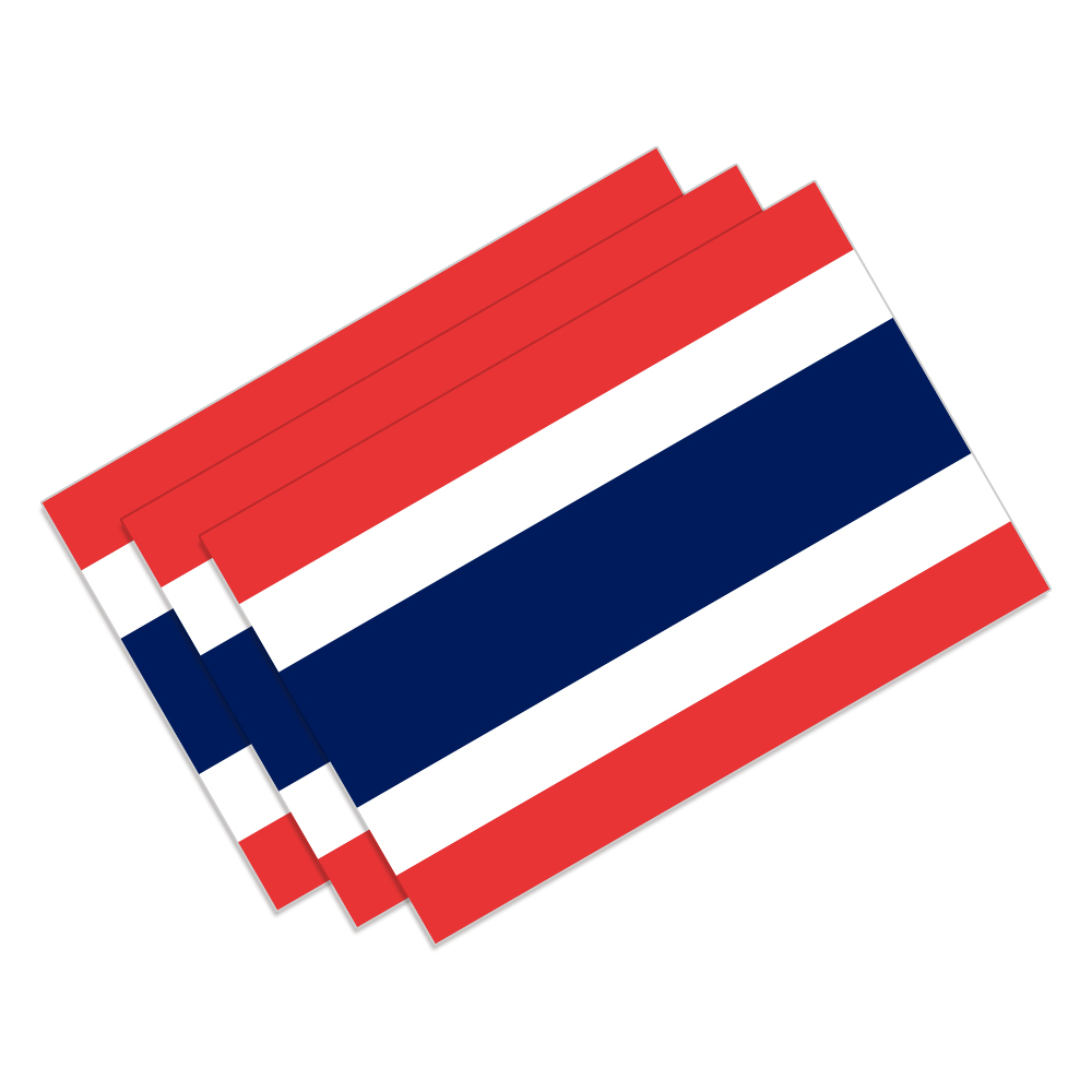 Car Accessories Thailand - 3 stücke Thailand Flagge Auto Aufkleber