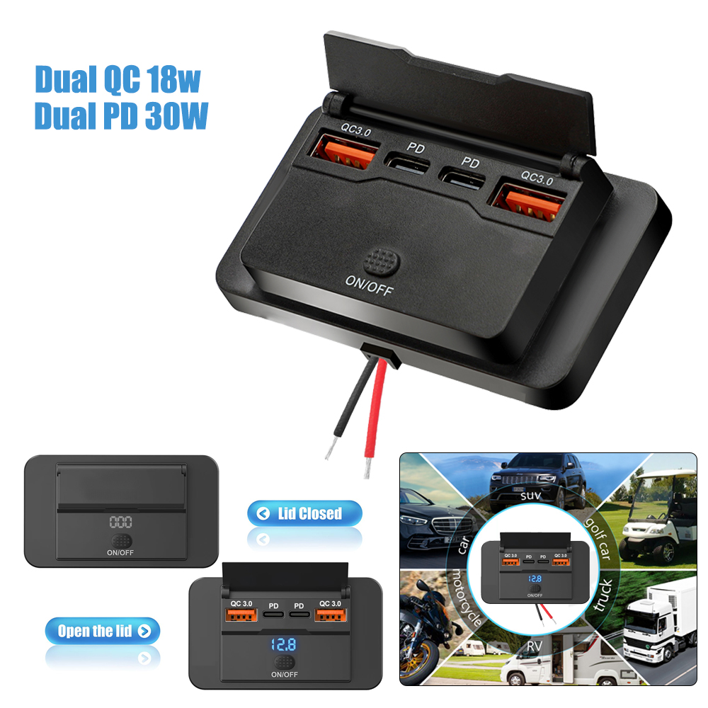 Car Accessories Thailand - 12V Rv Typ C USB-Steckdose mit