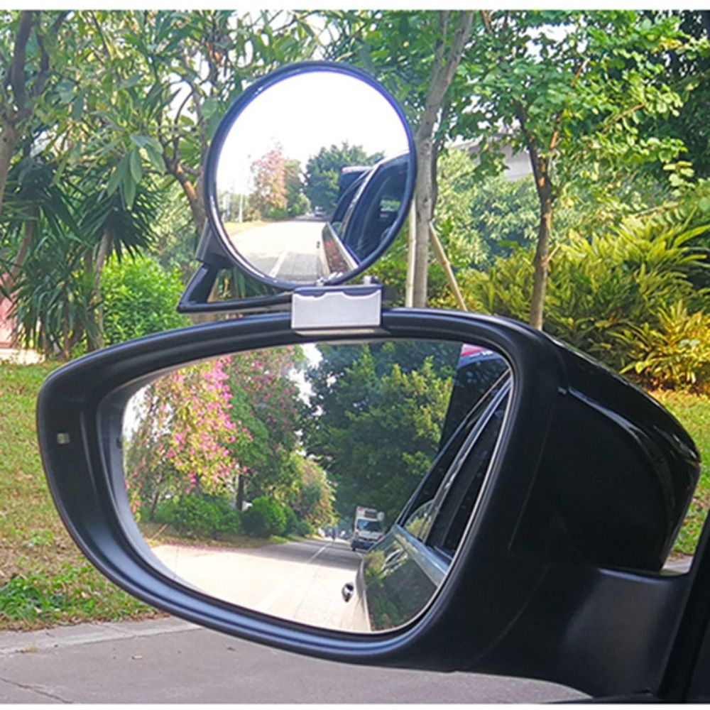 Car Blind Spot Mirror - Auto-Rückfahrhilfe Toter-Winkel-Spiegel HD-Glas Weitwinkel-Hilfsspiegel 360 Grad