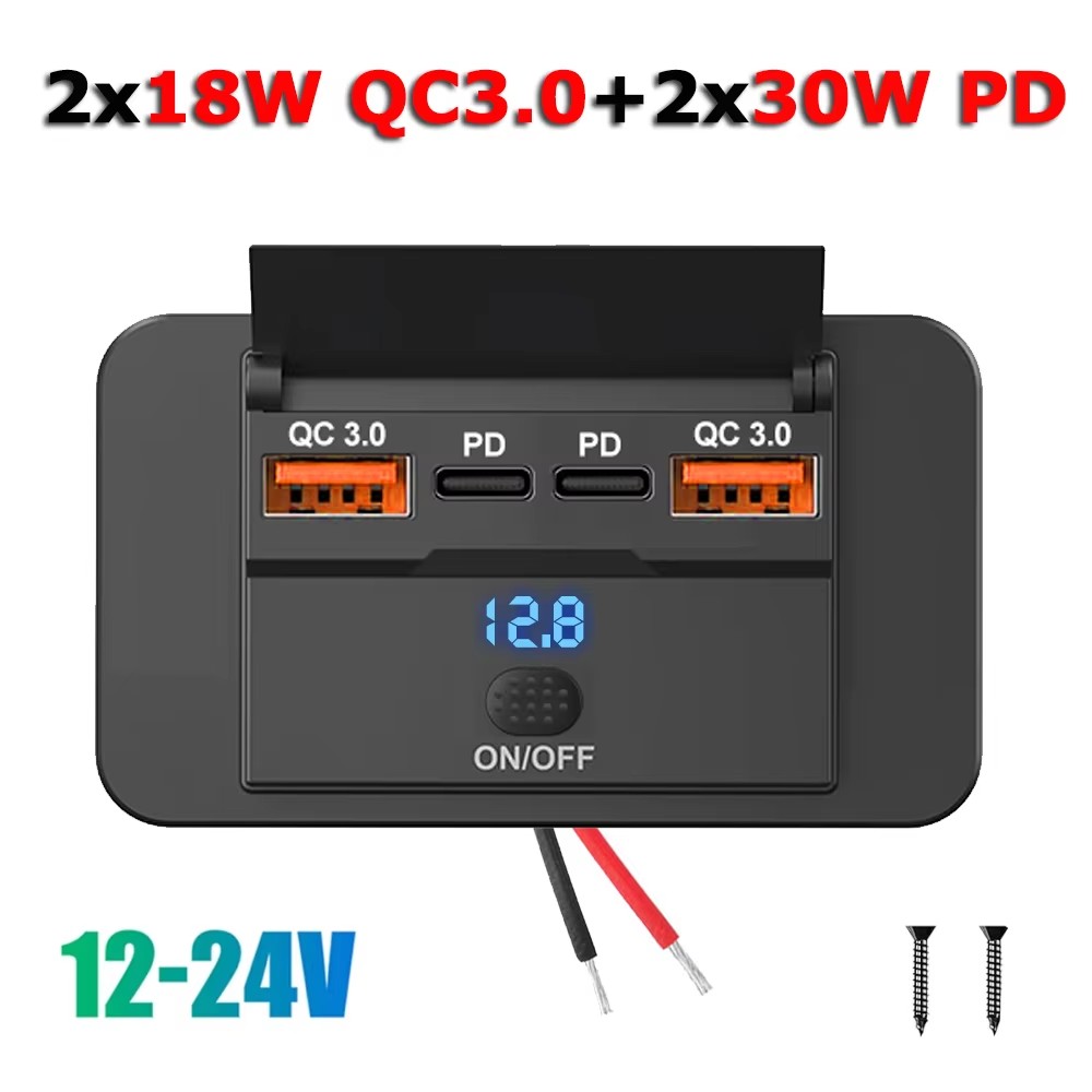96 W Dual PD Dual QC3.0 Typ C  – Car Accessories Thailand Bewertung und Preis