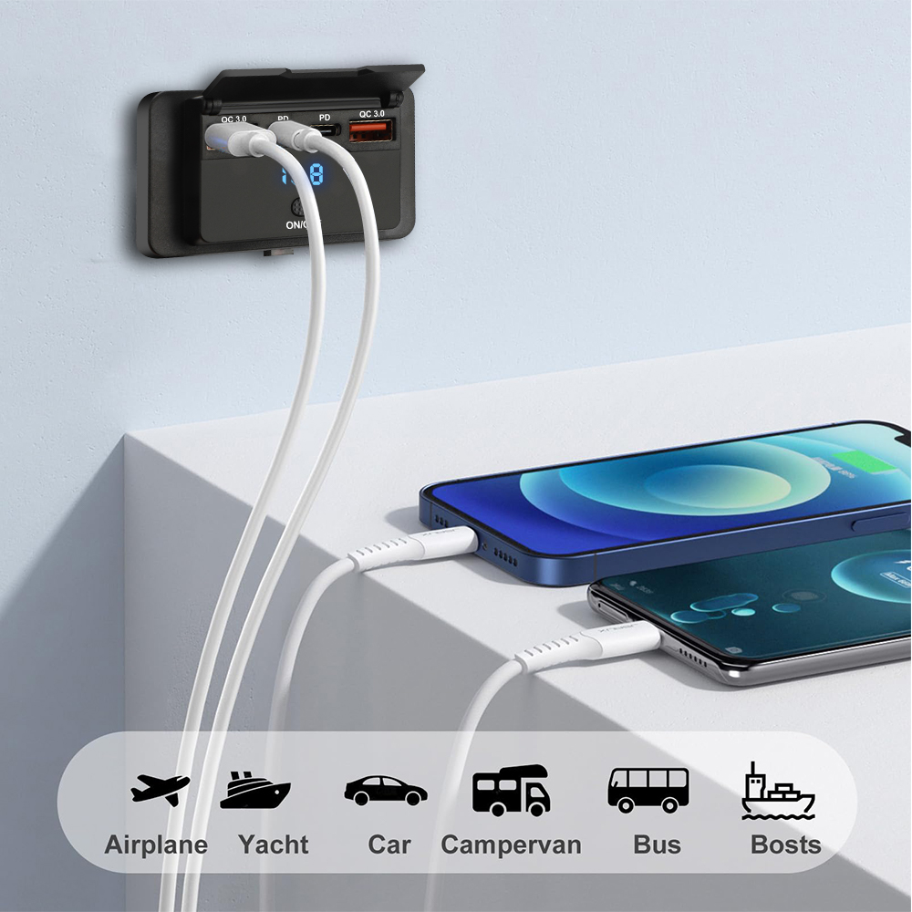 96 W Dual PD Dual QC3.0 Typ C  – Car Accessories Thailand Bewertung und Preis