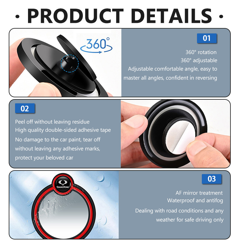 2 Stück Auto 360 °   Drehbarer – Car Blind Spot Mirror Bewertung und Preis