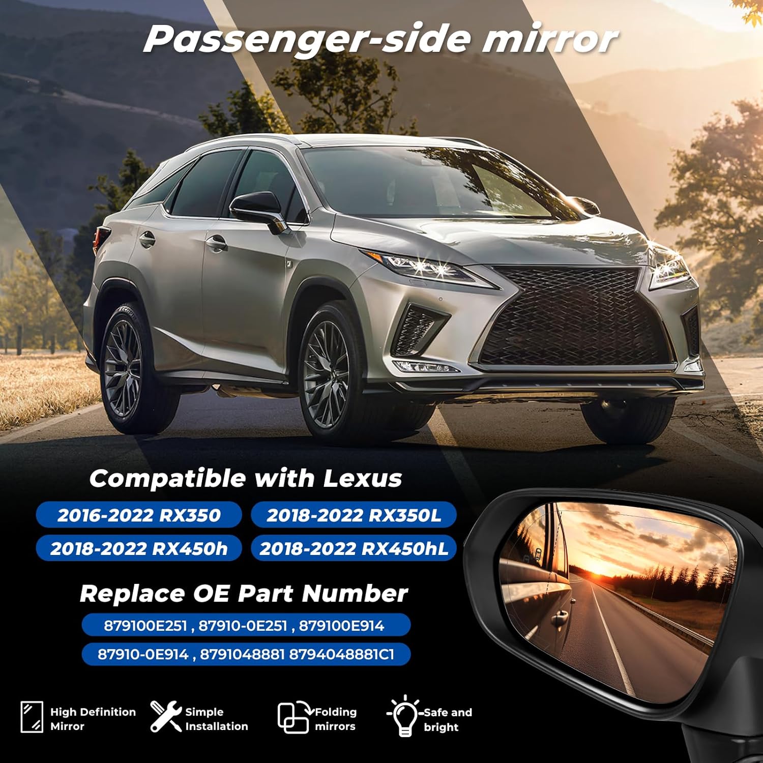 Linker Außenspiegel für Lexus  – Car Blind Spot Mirror Bewertung und Preis